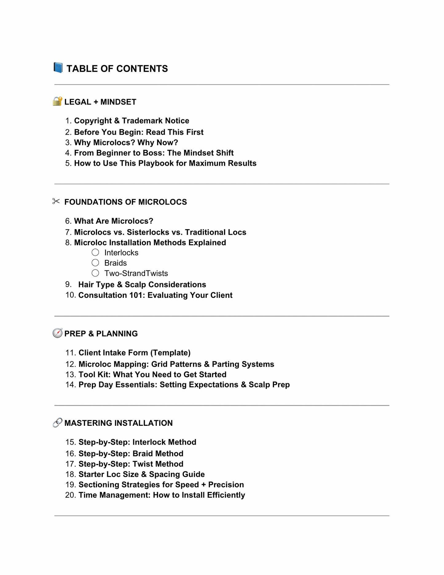 The Microlocs Installation System: From Beginner to Boss Playbook