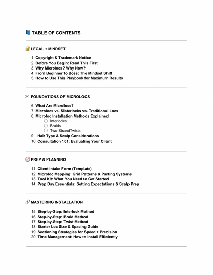 The Microlocs Installation System: From Beginner to Boss Playbook